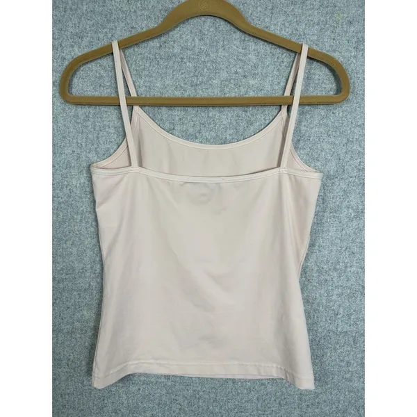 Vintage Bloomingdales‎ Small Womens Cami Top Light Pink Stretch 90s Scoop Neck - Image 5