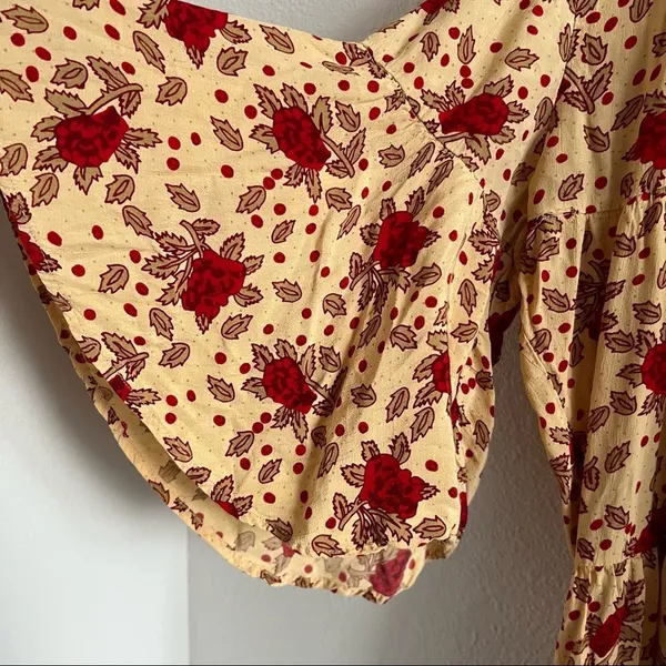 Faithfull The Brand X Anthropologie Melia Midi Dress Cottagecore Boho US 10 - Image 9