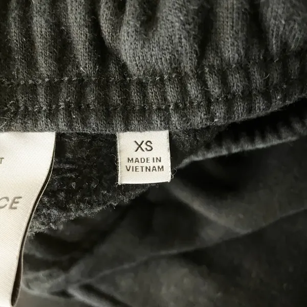 TNA Aritzia Mega Fit Cozy Sweat Fleece Cotton Joggers Pants Black XS - Image 2