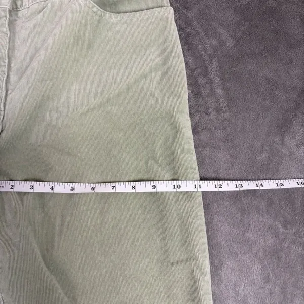 Charter Club Corduroy Pants Women's 10 Green Laura Fit Normcore Retro Academia - Image 8