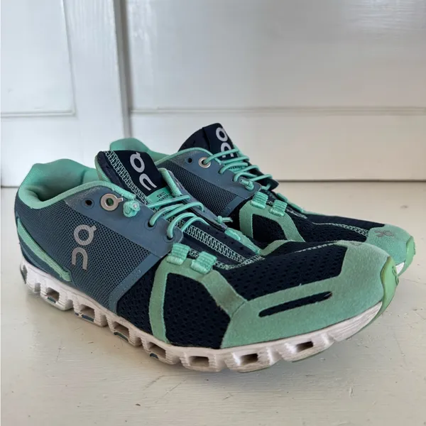 On Cloud‎ women’s mint teal blue running shoes size 7 - Image 3