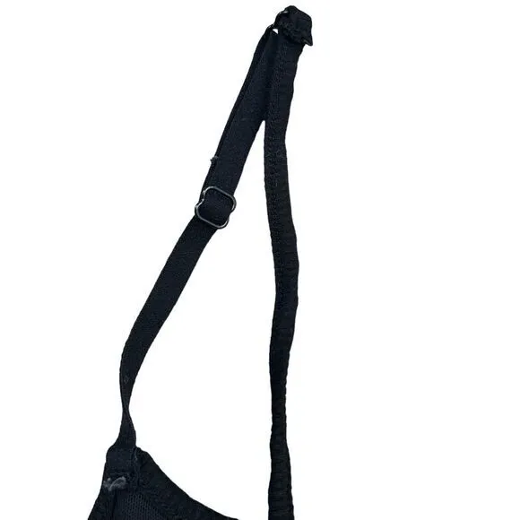 Skims Women's M Soft Lounge‎ Scoop Romper Black Ribbed Loungewear Minimalist - Image 3