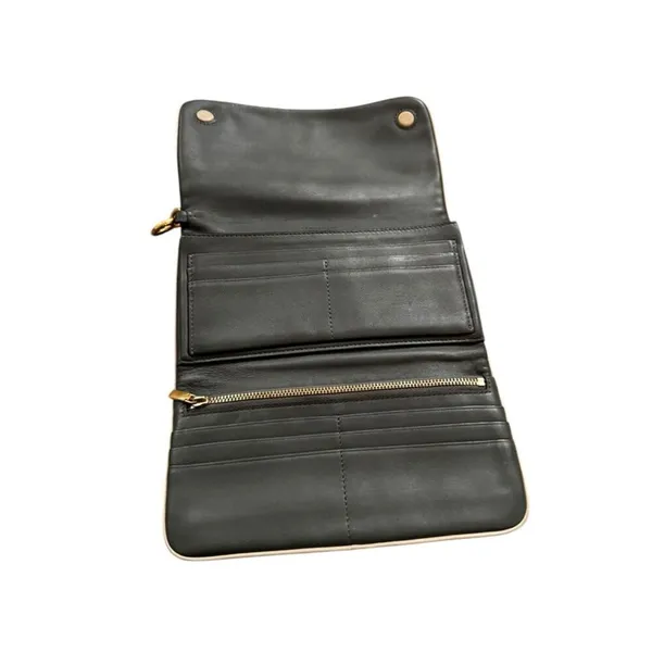 Tory Burch Beau Leather Wristlet Tri Fold Wallet - Image 6