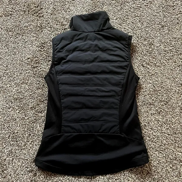 Eddie Bauer Puffer Vest Black 650 Down Insulated Hybrid Womens XS - Image 3