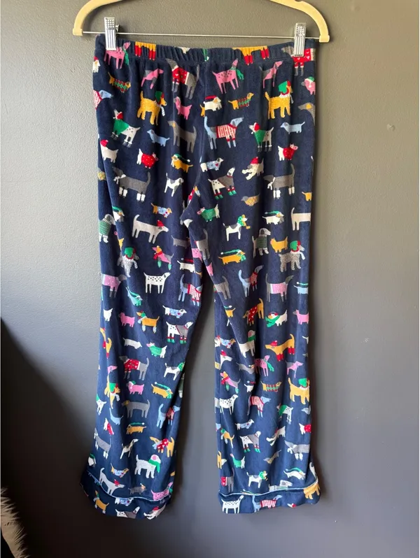 Secret Treasures Blue Dog Print Lounge Pants Size 4-6 - Image 2