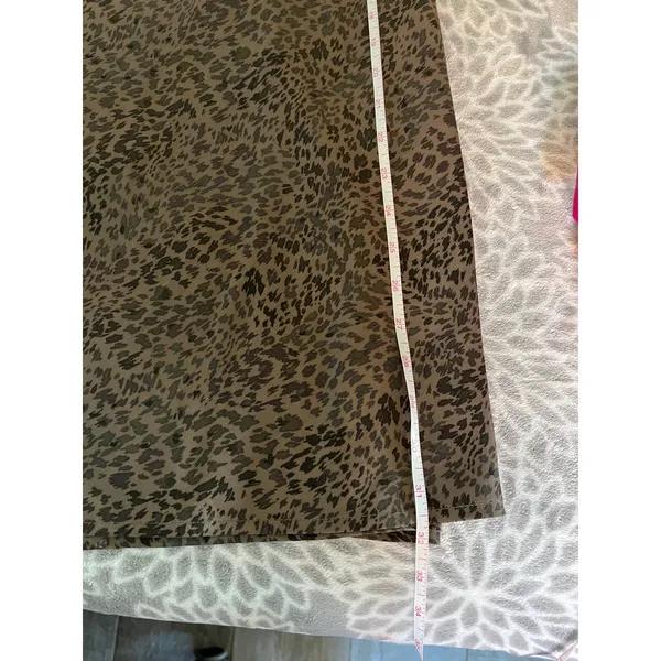 A New Day Leopard Print Maxi Slip Skirt XS‎ Brown Black Elastic Waist Minimalist Boho Chic - Image 6