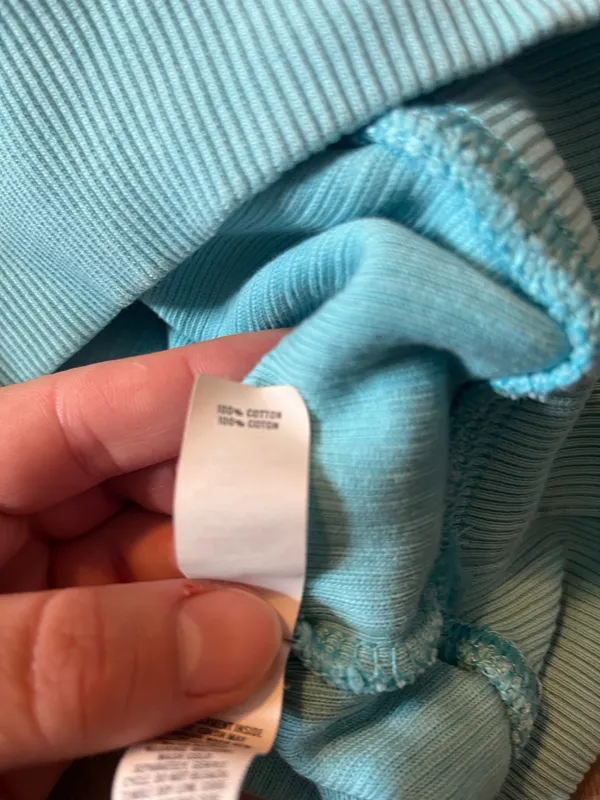Aerie Corded Aqua Blue Crew Neck Sweatshirt - Image 6