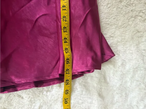 Lulus Incredible Love Magenta Satin Cowl Back Midi Slip Dress Size XL Cocktail - Image 8