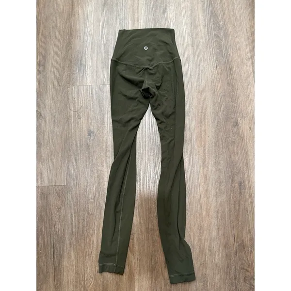 Lululemon Women's Align high rise Leggings Size 0 green‎ - Image 3