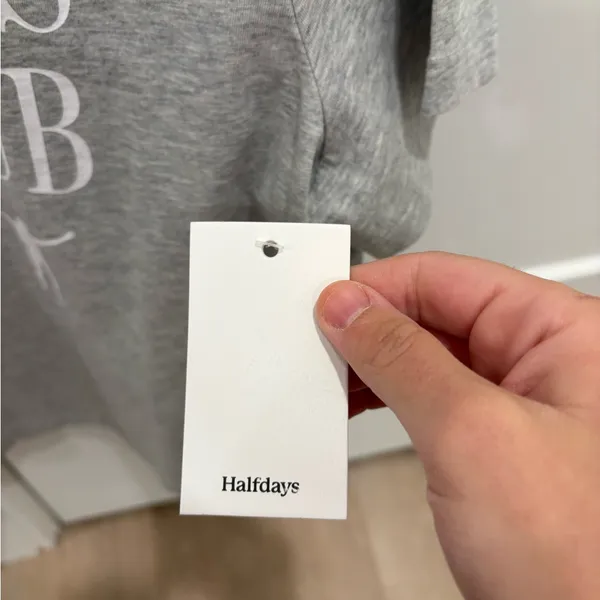 NWT Halfdays tshirt size xs Gray - Image 4