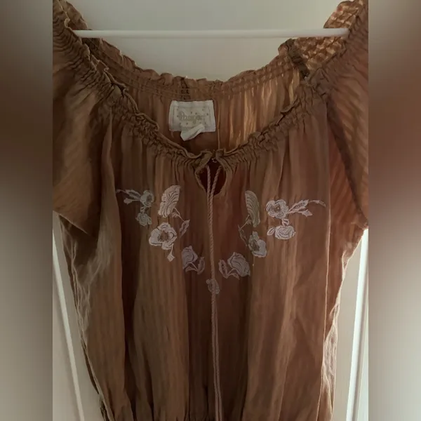 Passport Brown Blouse Size L Size L - Image 2