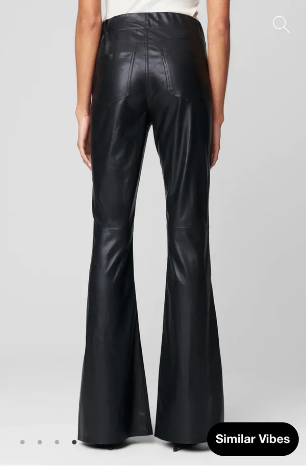 Free People x Blank NYC Leather Faux Pants - Image 2
