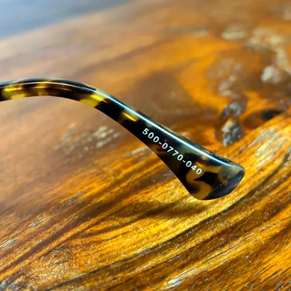 LODI Aviator Sunglasses‎ Gold Tone Green Lens Tortoise Temple 5000770040 - Image 4