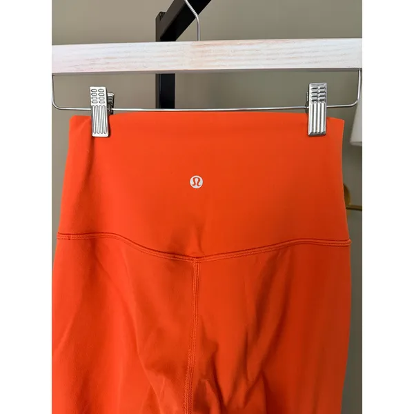Lululemon Align High-Rise Pant 25” Size 4 Canyon Orange Double Lined - Image 4