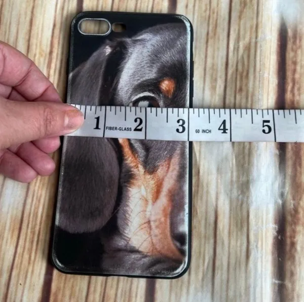 Dachshund Doberman Dog Phone Case Black for IPhone 7 Plus - Image 6