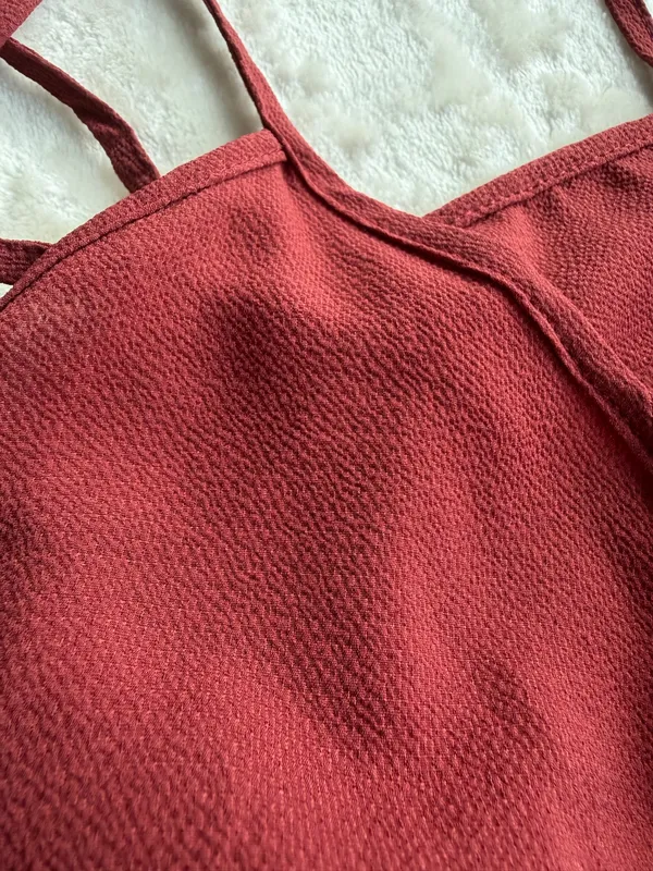 Shein Dress burgundy small - Image 2