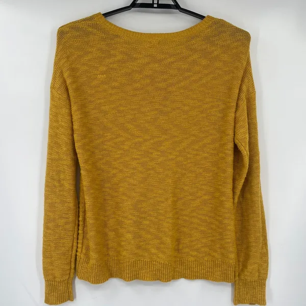 Mossimo Cable Knit Womens Sweater Sz XXL Mustard Boho Rustic Cottage Lagenlook - Image 7