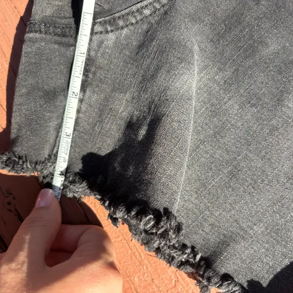 Sincerely Jules black midi hi tie stretchy shorts 1/25 - Image 5