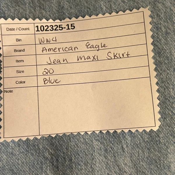 American Eagle‎ Maxi Jean Skirt Blue 20 - Image 13