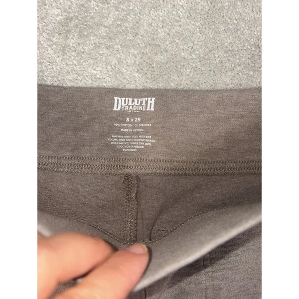 Duluth Trading Co Womens NoGA Naturale Cotton Bootcut‎ Pants Size Sx29 Brown - Image 3