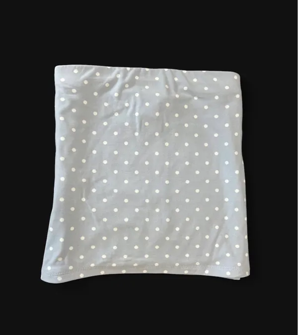 baby blue polka dot tube top - Image 2