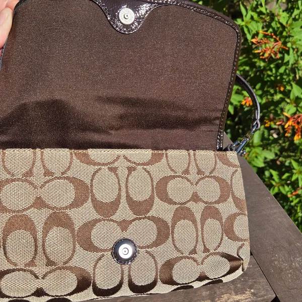 Coach classic Monogram clutch 9" X 5" - Image 6