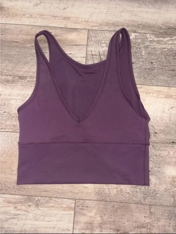 NWOT Lululemon Power Pivot Tank *Everlux in Grape Thistle Size 8 - Image 7
