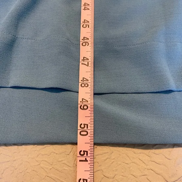 Prologue Women's Dress Size‎ Small Blue V Neck Midi Cap Sleeve Casual - Image 8