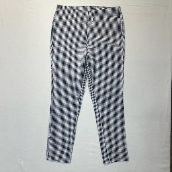 Michael Kors Gingham Pull-On Skinny Ankle Pants High Rise Women’s Medium - Image 6