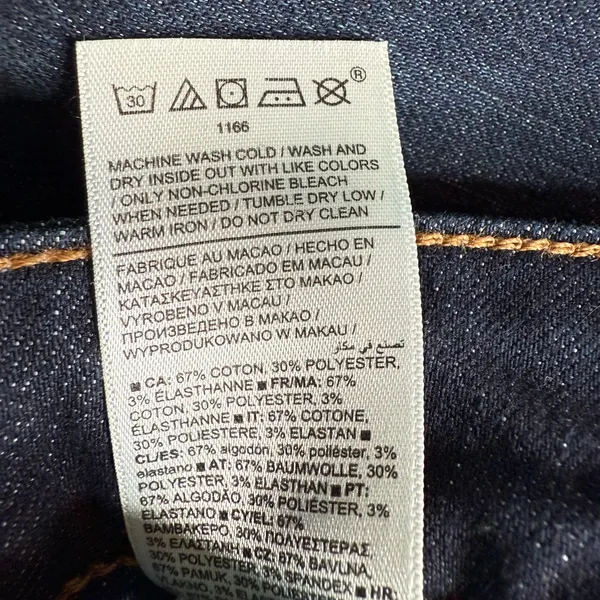 Athleta Sculptek Ultra Skinny Midnight Blue Jeans W1755 Sz 8 Petite - Image 11