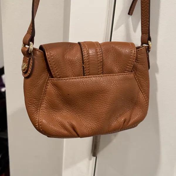 Michael Kors Brown Leather Crossbody Bag - Image 4