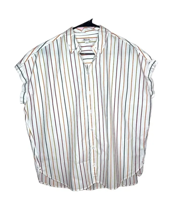 Madewell Central Shirt in Sadie Stripe- Size S - Image 2