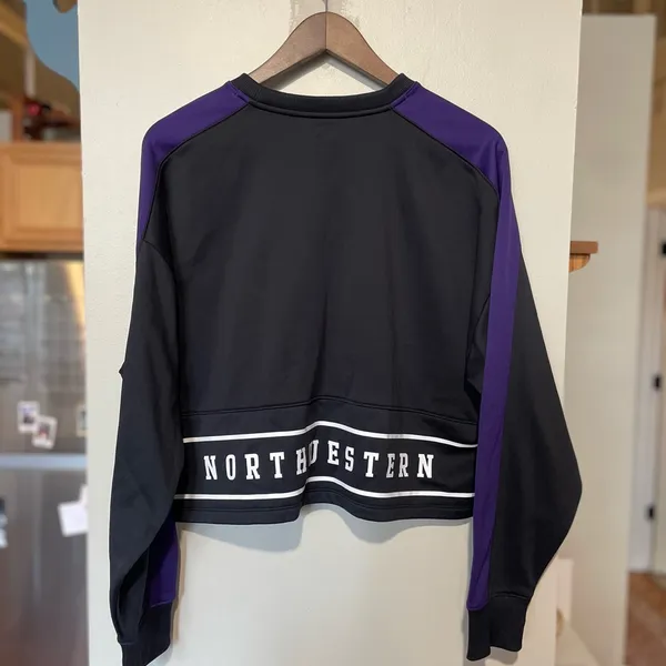 Northwestern Cropped Sweatshirt - Image 2