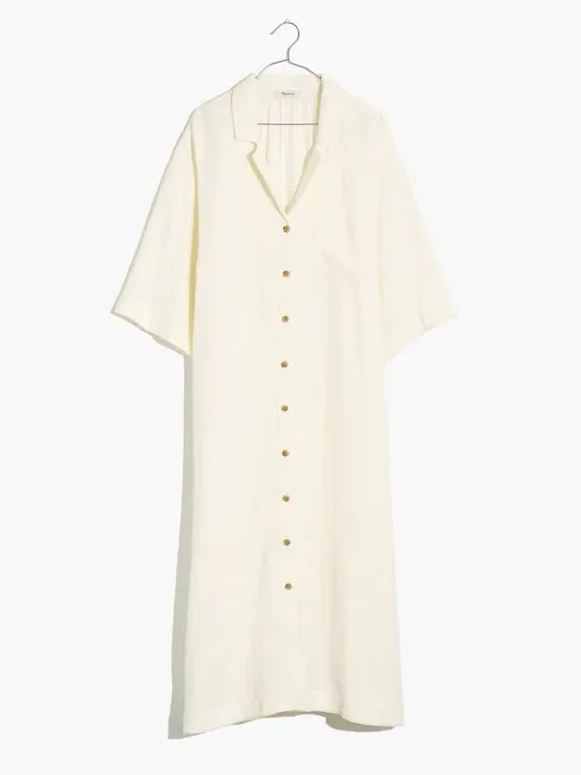 Madewell Lightestspun Cover-Up Maxi Shirtdress Lighthouse Small - Image 4