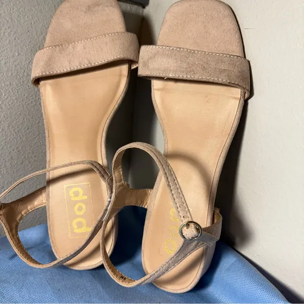 Pop Women's Tan Sandals Size 9 - Image 2