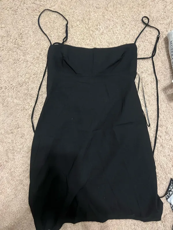 ZARA Black Mini Dress - Image 3