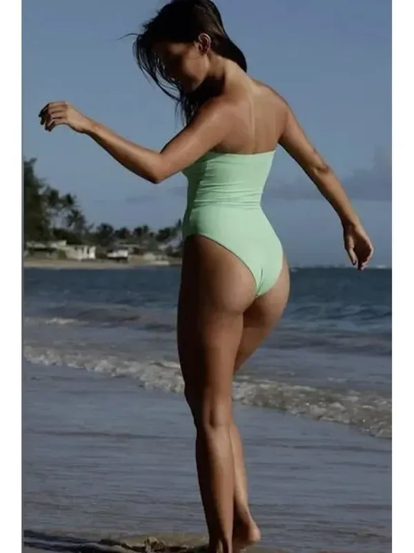 TOAST SWIM x Free People Tube One Piece Swimsuit in Luna Moth Size Medium NWT - Image 2
