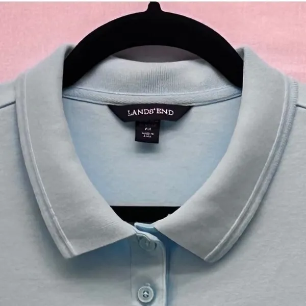 Lands End Womens Polo Shirt‎ Size 1X Everyday Essential Travel Athleisure - Image 3