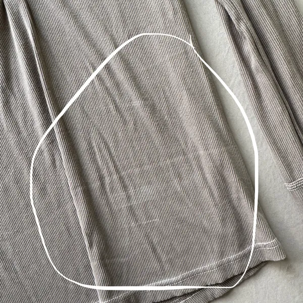 The Slim Skirt Ribbed Henley Top - Image 4