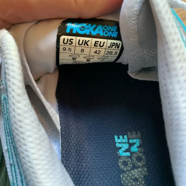 Hoka One One Sneaker Shoes Women Blue White 9.5 Casual Athletic Wear Footwear - Image 5