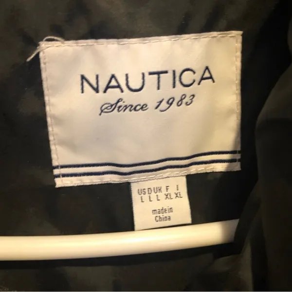 Nautica Nautical black puffer jacket - long sleeve - large - Image 2