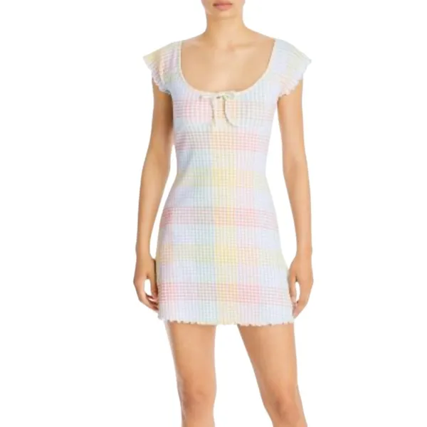 LoveShackFancy Zoie Printed Mini Dress Size Large - Image 8