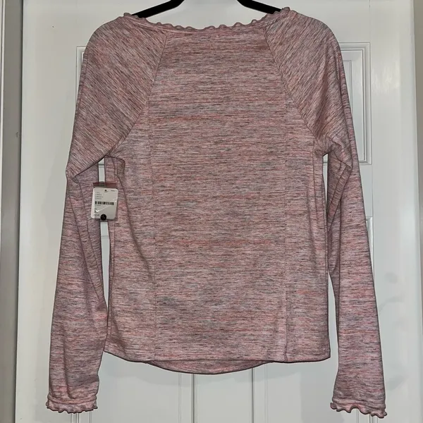 NWT Free People Pink Long Sleeve Henley - Image 11