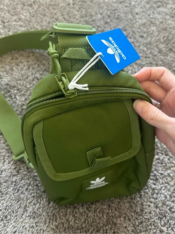 adidas Olive Green Waist / Crossbody Bag - Image 4