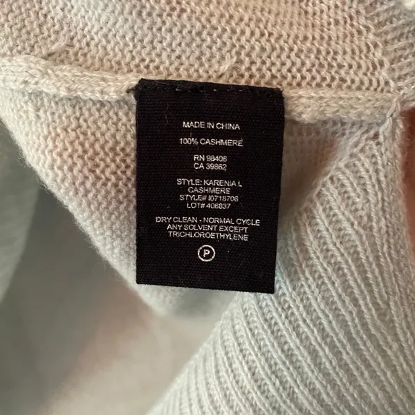 Theory Light Blue Cashmere Knit Crewneck Sweater Lightweight Minimalist Small - Image 9