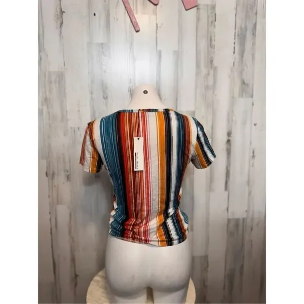 Stripped blouse size medium Red - Image 4