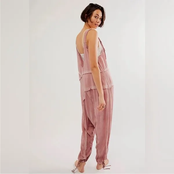 free people Act Natural Shapeless Romper jumpsuit sz‎ small - Image 4