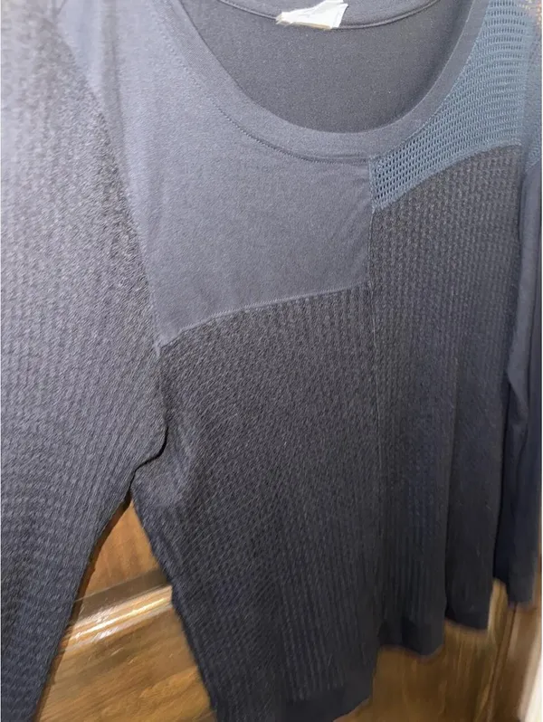 a mixed-media, long-sleeve top from AG Adriano Goldschmied - Image 2