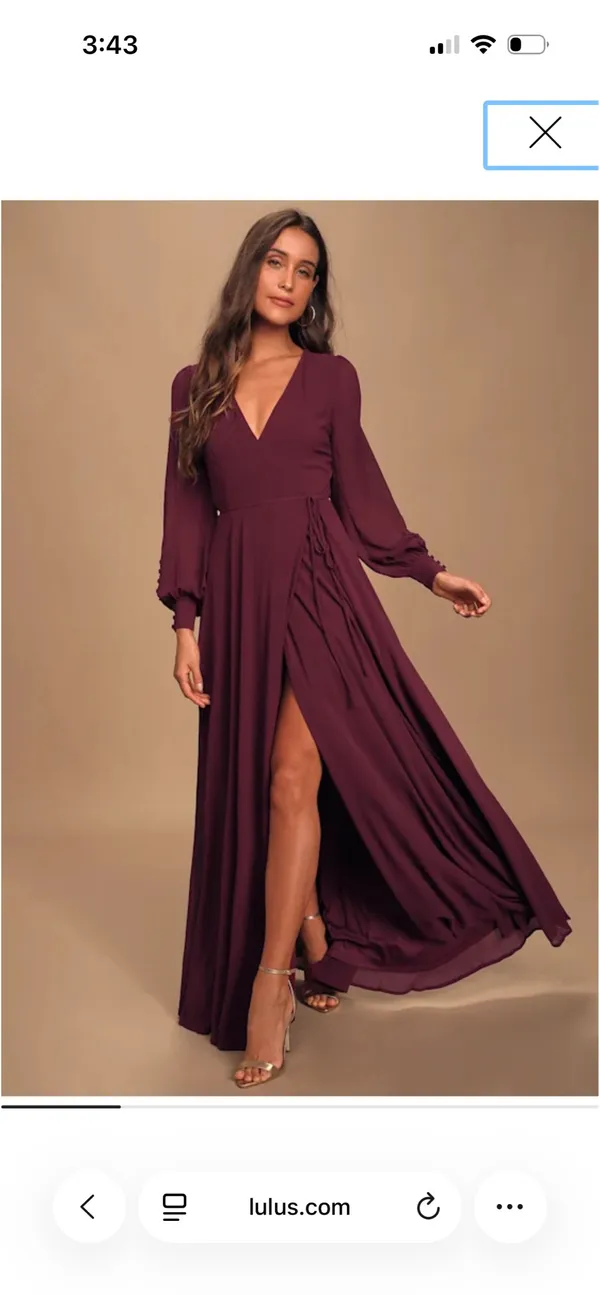 Lulus Long Sleeve Dress Maxi - Image 2
