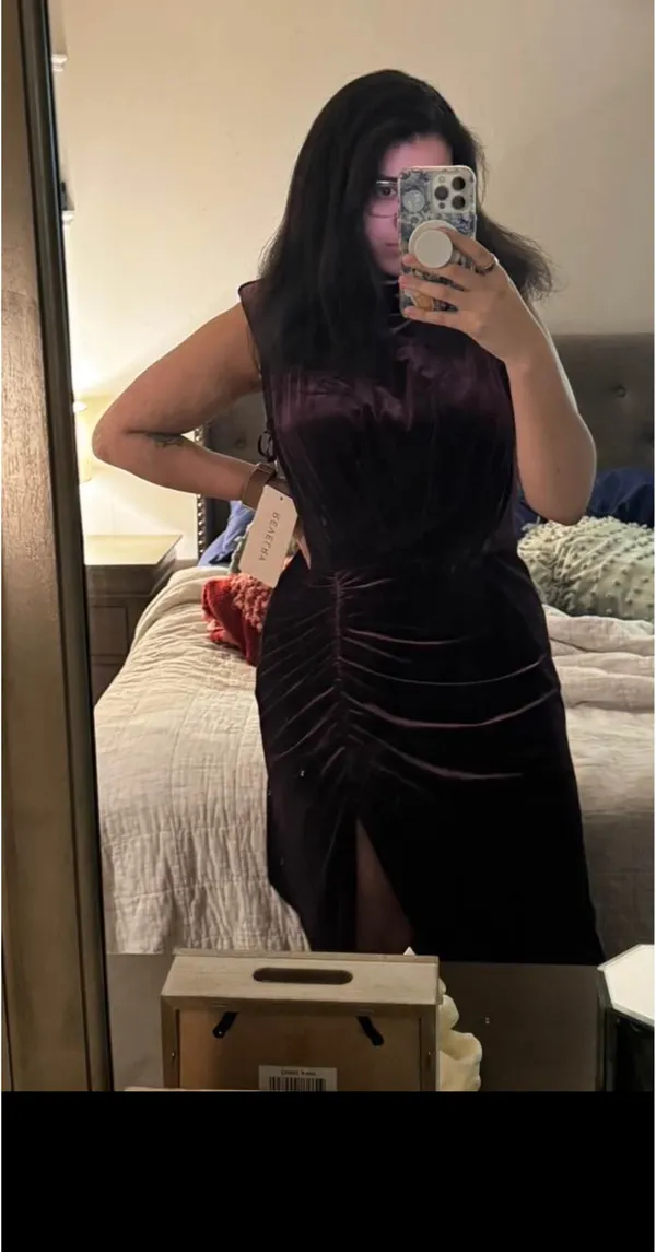 NEW (Slightly Damaged) Revelry Beck Velvet Dress | Size 16 | NWT | Retail $229 - Image 10